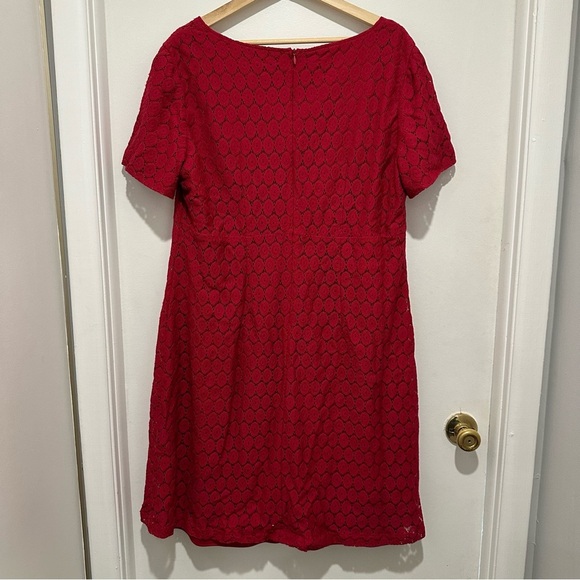 Rabbit Rabbit Rabbit‎ Dress Size 18 Red Short Sleeves Fit And Flair Women Dress - Picture 5 of 11